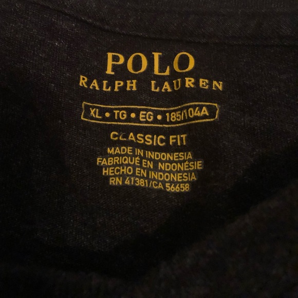 Polo Ralph Lauren Classic Fit long sleeve t-shirt gray size XL - Picture 3 of 3